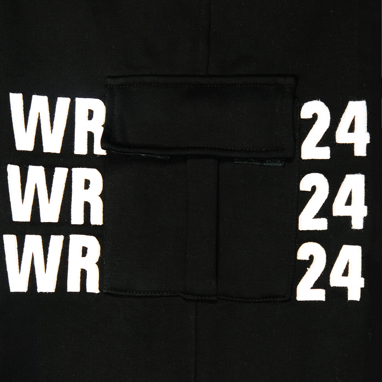 "WRLDWIDE" Double Waist Sweats Black/Grey