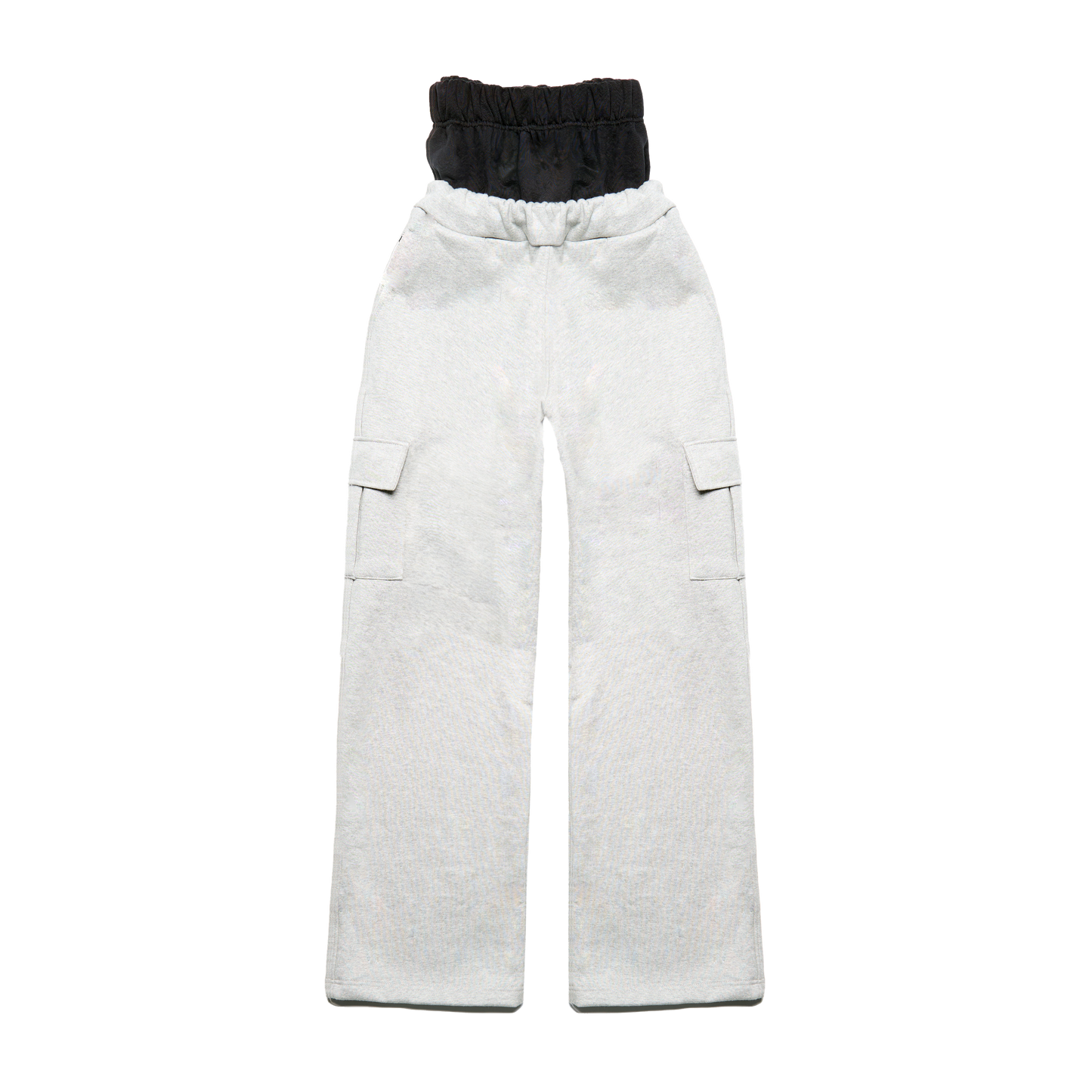 "WRLDWIDE" Double Waist Sweats Grey