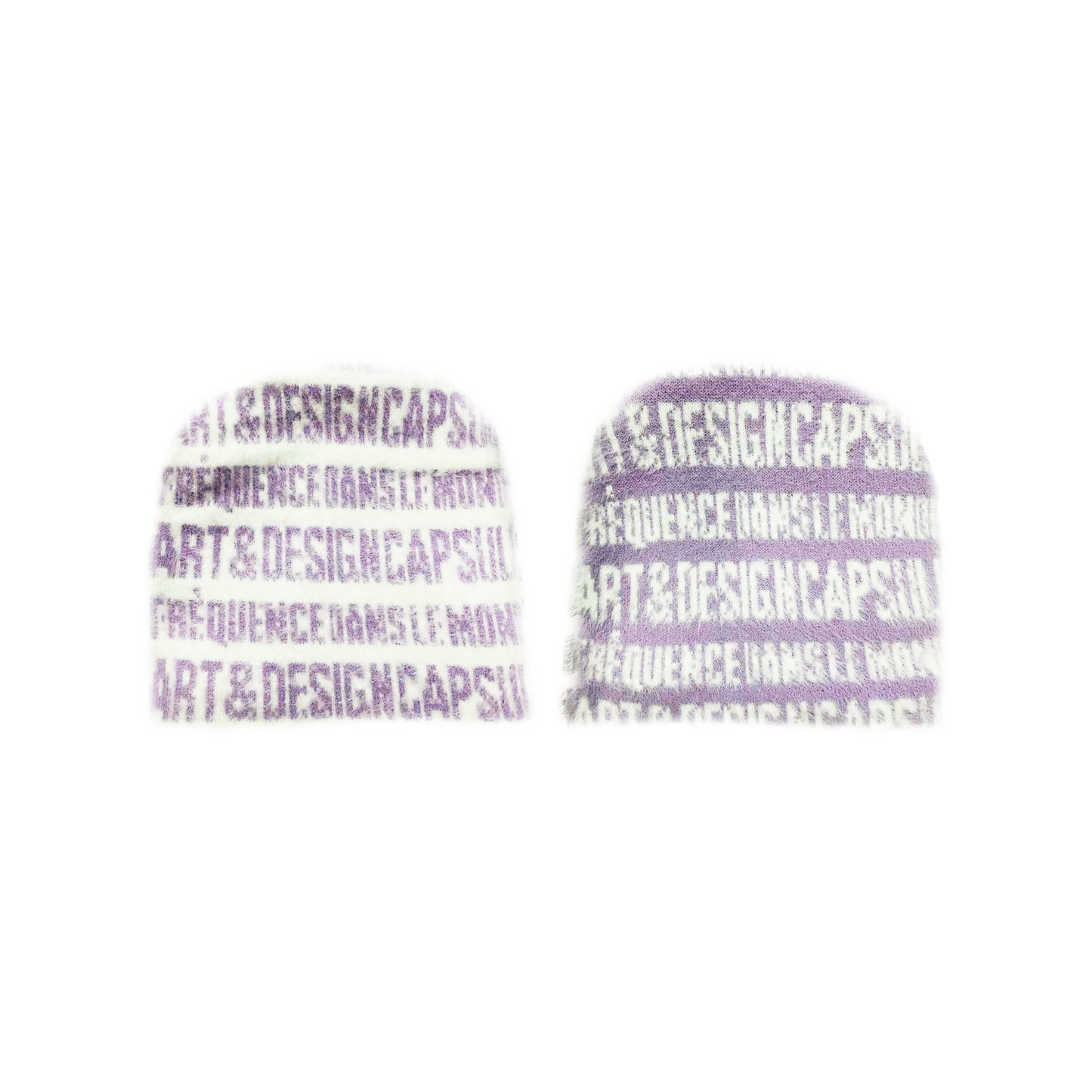 “ART & DESIGN” Reversible Mohair Skully Lavender