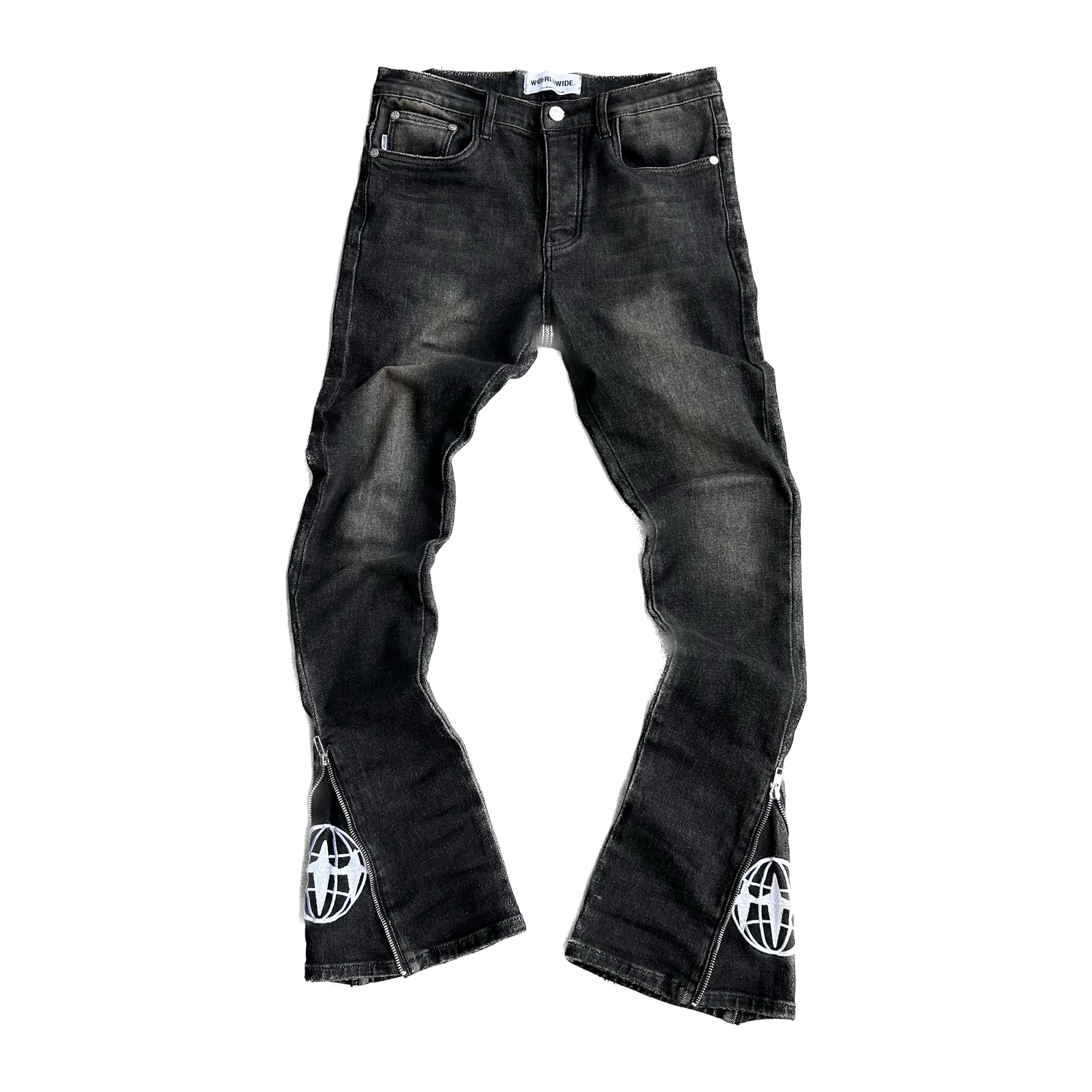 "HEAVEN" Slim Denim Black