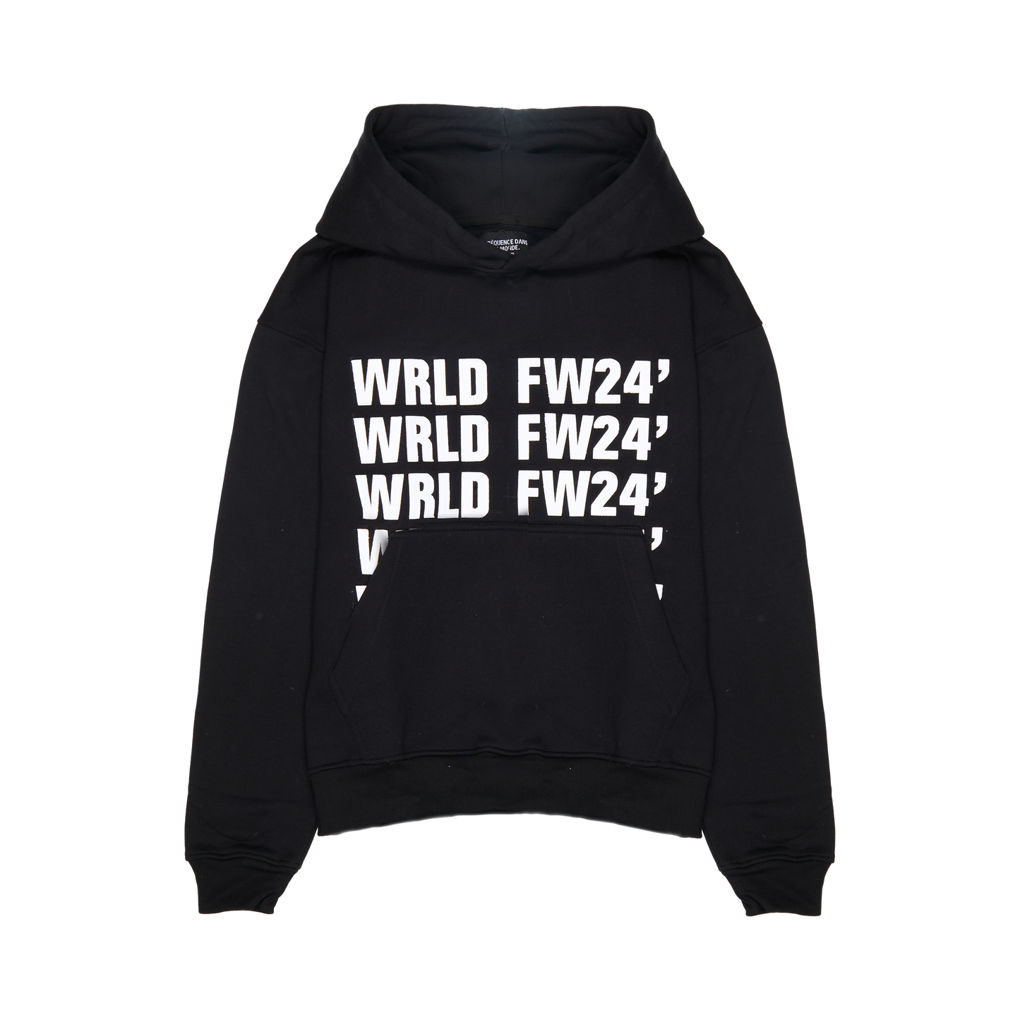 "WRLDWIDE" Hoodie Black