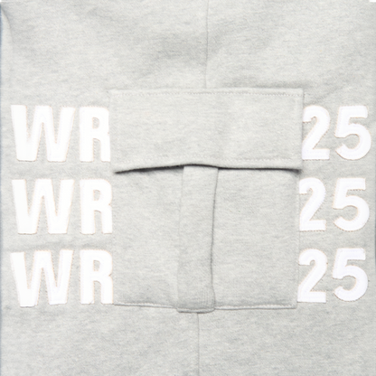 "WRLDWIDE" Double Waist Sweats Grey
