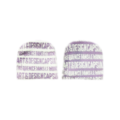 “ART & DESIGN” Reversible Mohair Skully Lavender