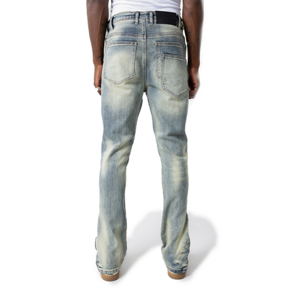 "HEAVEN" Slim Denim Blue