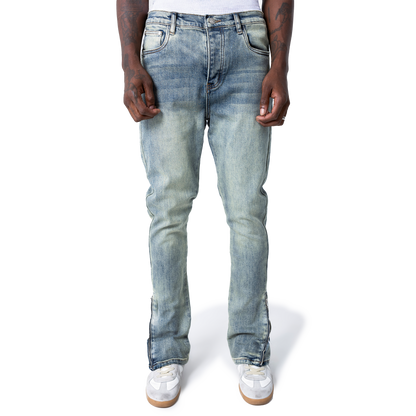 "HEAVEN" Slim Denim Blue