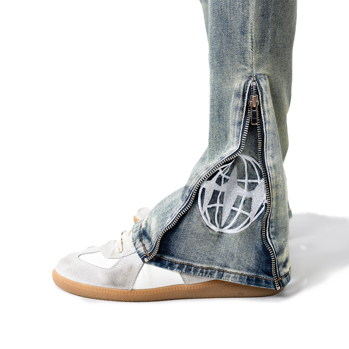 "HEAVEN" Slim Denim Blue