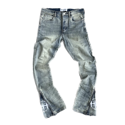 "HEAVEN" Slim Denim Blue