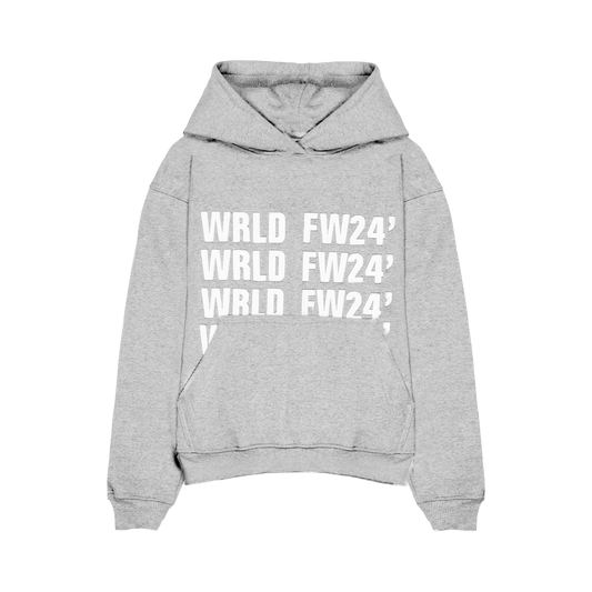"WRLDWIDE" Hoodie Grey