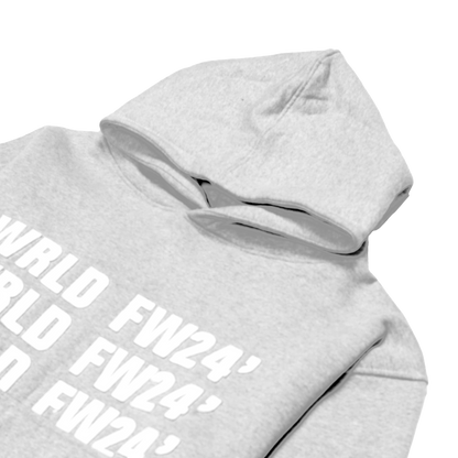 "WRLDWIDE" Hoodie Grey