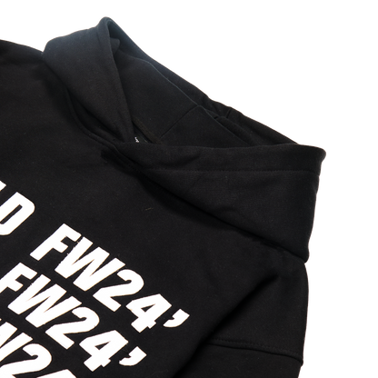 "WRLDWIDE" Hoodie Black