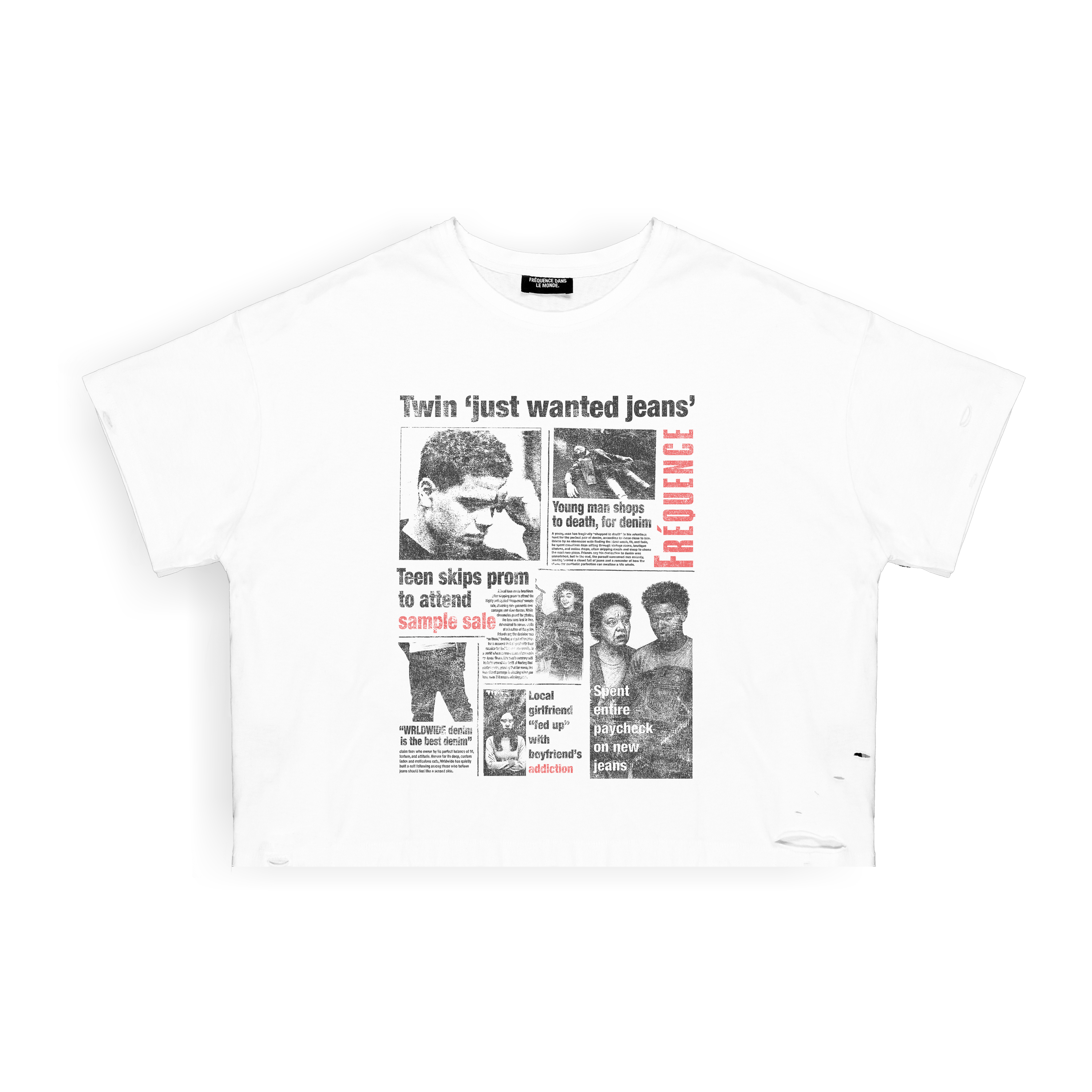 "Newspaper" Slub Tee