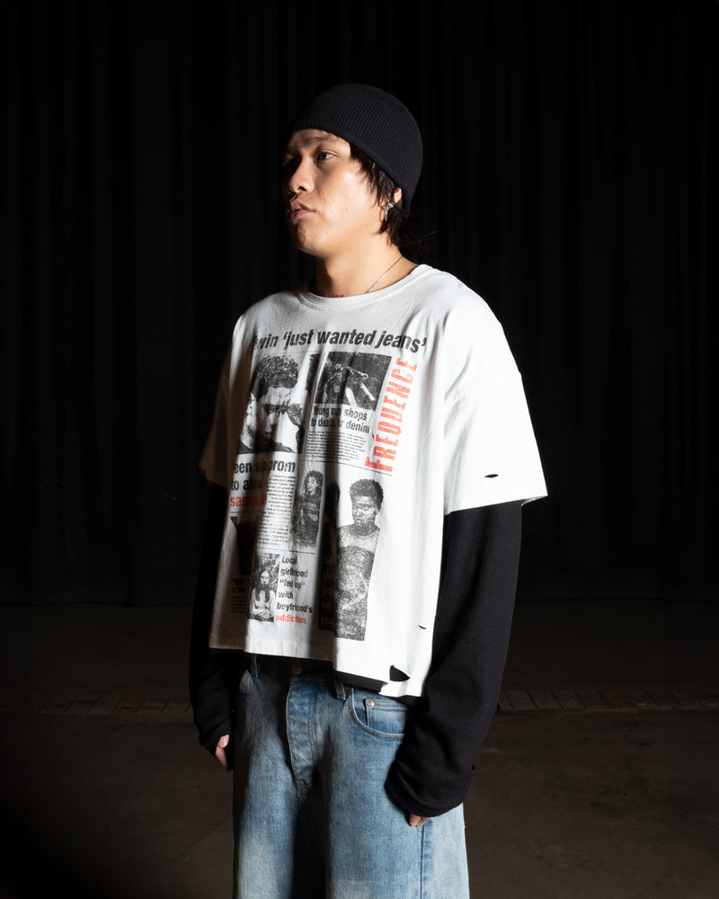 "Newspaper" Slub Tee