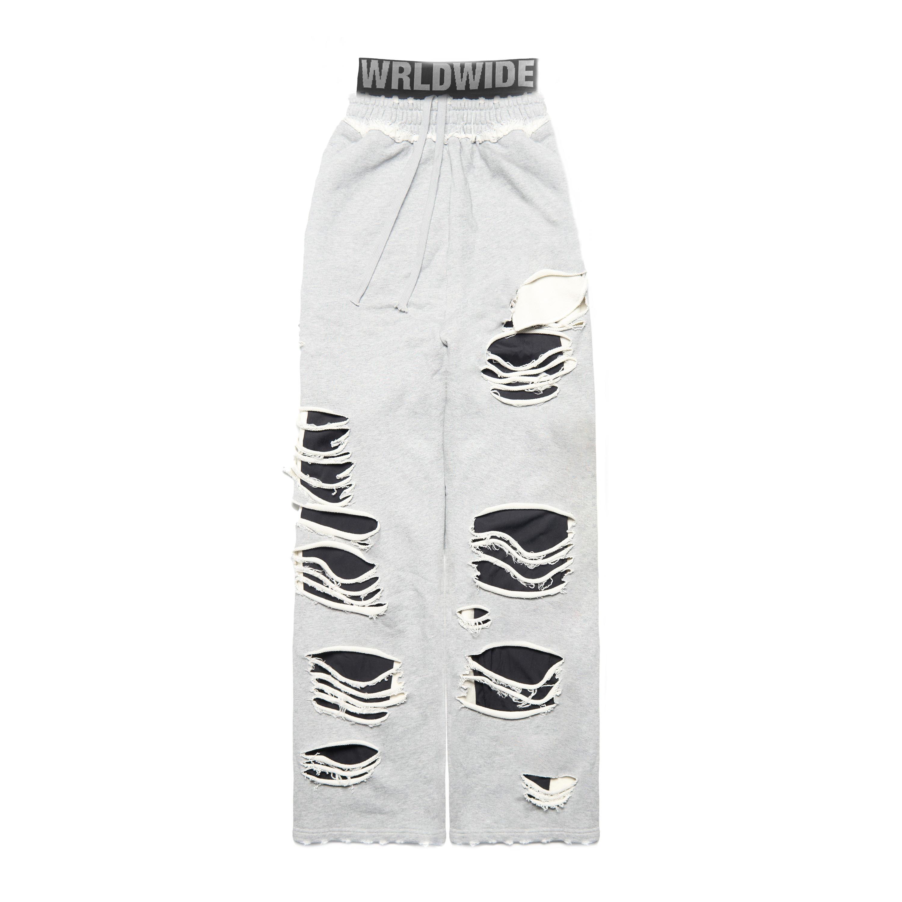 Double Waist Ripped Sweats